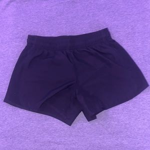 Black athletic shorts